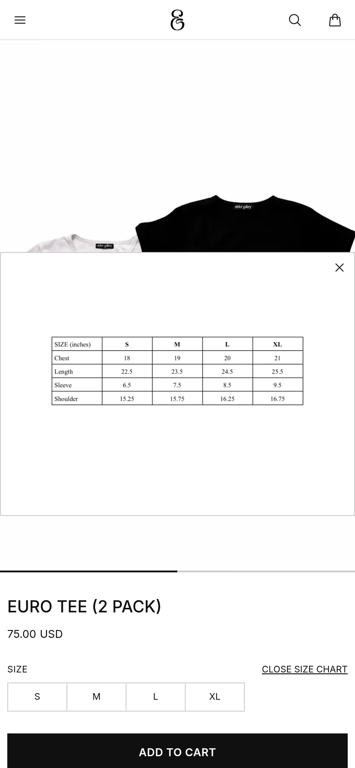 Size Chart Mobile